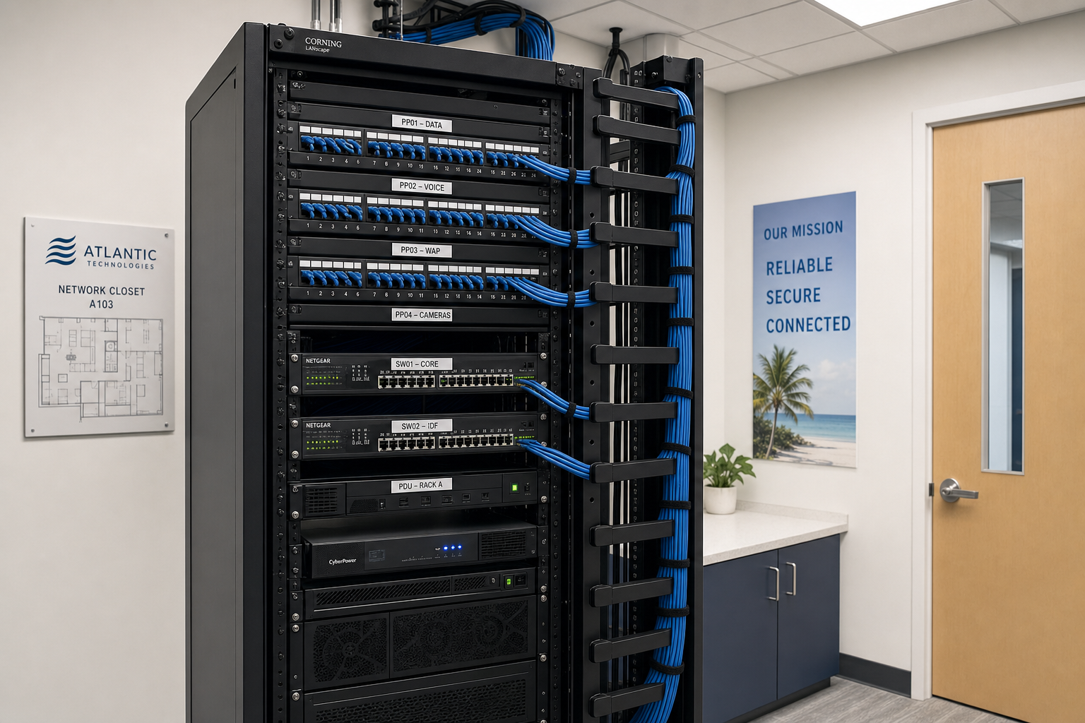 structured cabling for new office