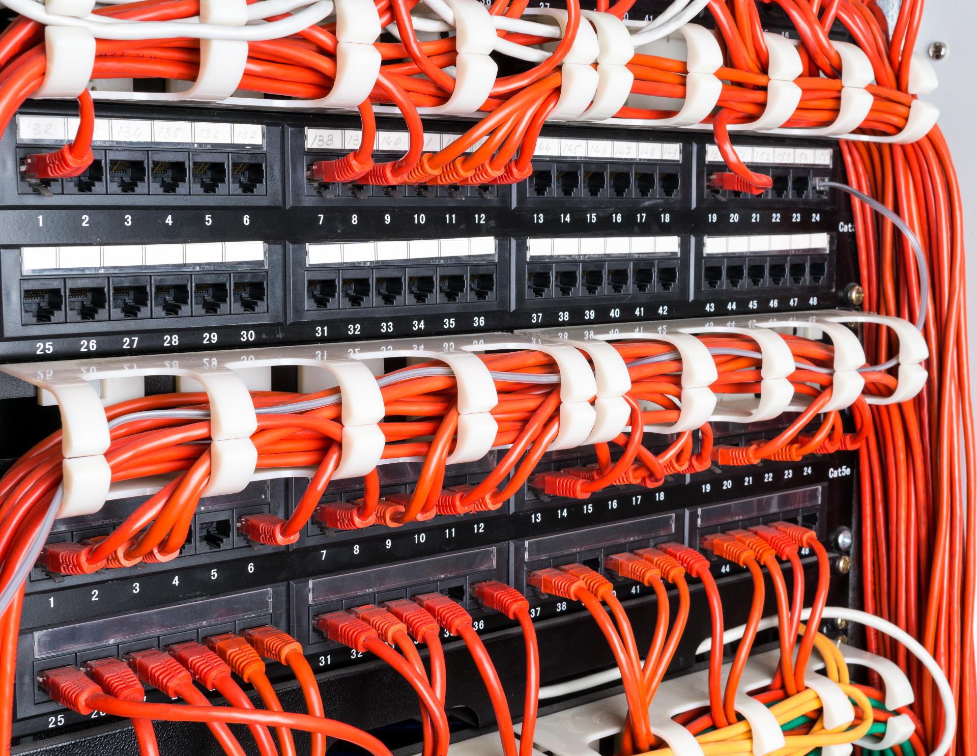 Diagram of structured cabling components