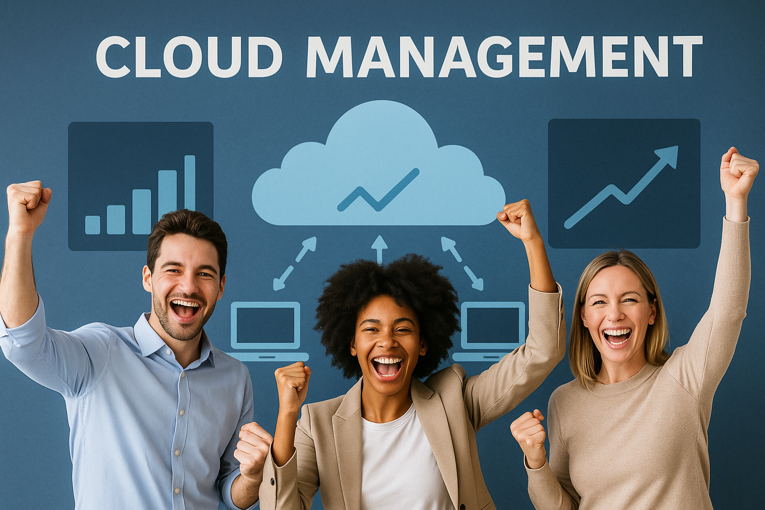 Cloud management team celebrates success