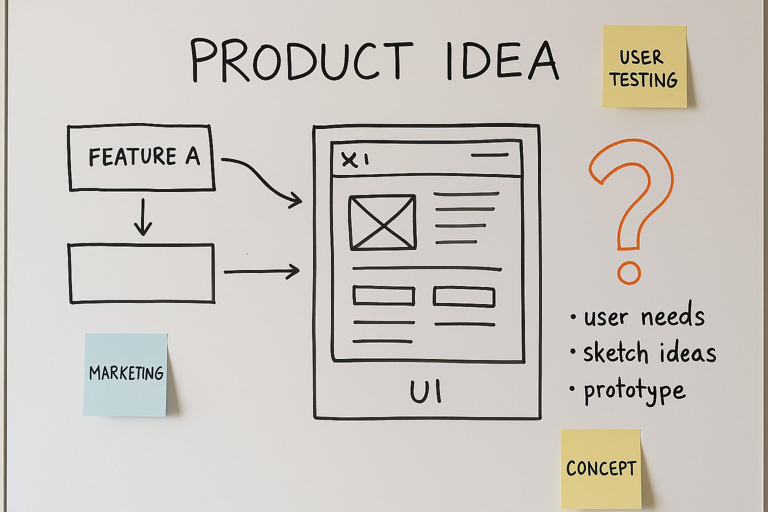 Team conducting UX wireframe reviews with digital mockups - Product Design