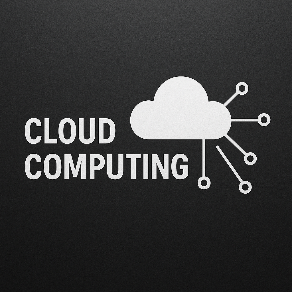 Cloud icon with connecting lines and bold text