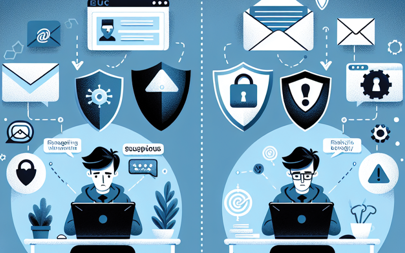 Phishing attack prevention techniques comparing vulnerable versus protected users - learn essential security practices to safeguard your personal and business information