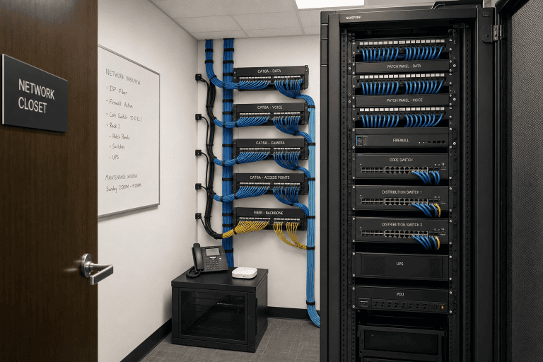 Network Closet Cleanup for Offices Over 30 Devices - mynians network closet cleanup for offices over 30 devices